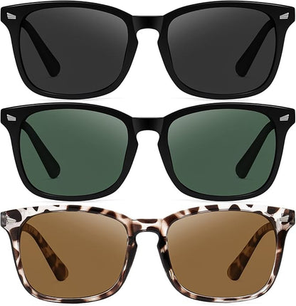 Ougenni Sunglasses for Women Men Vintage Polarized Women Sunglasses Round Classic Retro UV Protection Lens