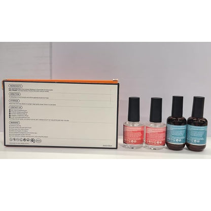 Modelones 4Pcs Nail Dehydrator and Primer, Acid Free Natural Nail Prep Dehydrate & Bond Primer, Bonding Primer for Acrylic Powder Nail Supplies