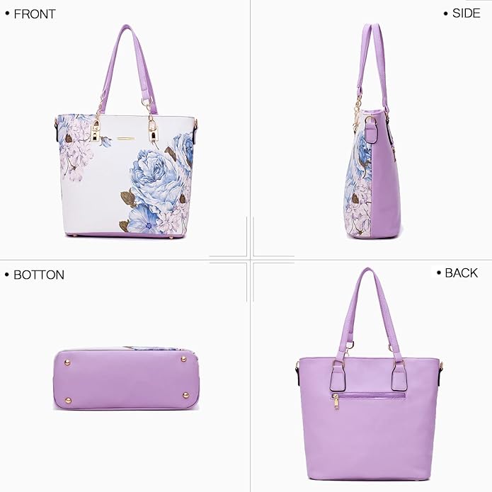 2E-youth Designer Purses and Handbags for Women Satchel Shoulder Bag Tote Top Handle Bag