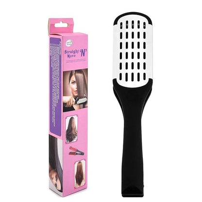 Aethland Double-Sided Boar Bristle Brush and Hair Straightening Comb for Smoothing and Styling