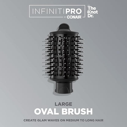 Conair INFINITIPRO BY CONAIR Large Oval Brush, Create Glam Waves on Medium to Long Hair, Compatible with INFINITIPRO BY CONAIR The Knot Dr. Dryer Brushes