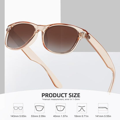 MEETSUN Classic Polarized Sunglasses for Women Men Trendy Retro Sun Glasses for Driving UV Protection (3 Pack)