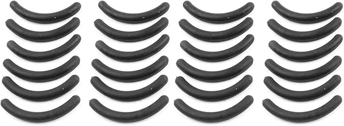 24 Pcs Black Rubber Makeup Tool Eyelash Curler Replacement Pads for Lady Eyelash Curlers Makeup Brushes and Tools