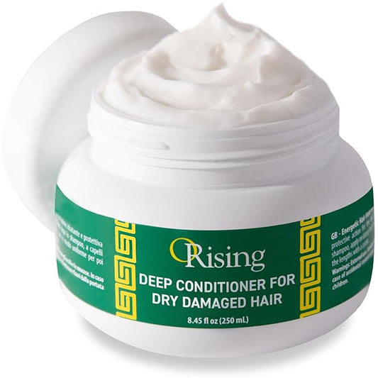 Orising Hydrating Hair Mask for Dry Hair - Made in Italy - Deep Conditioner for Dry Damaged Hair, Virgin Coconut Oil & Oat Conditioning Hair Treatment for Dry Damaged Hair, Hair Moisturizer (8.45 Oz)