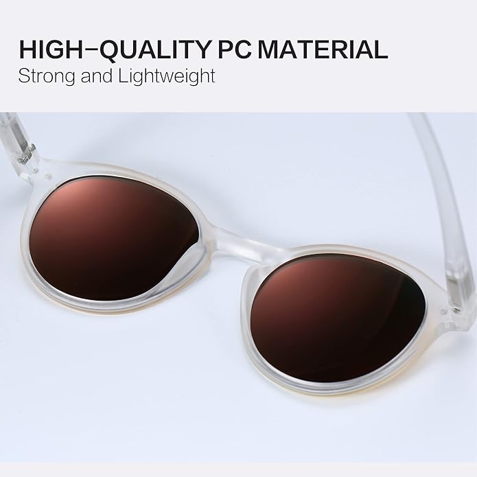 ZENOTTIC Polarized Round Sunglasses, Stylish Sunglasses for Men and Women Retro Classic, Multi-Style Selection