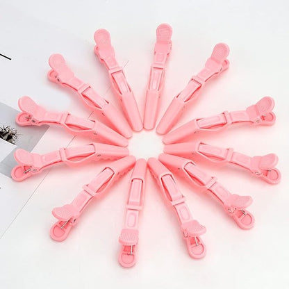 12Pcs Pink Hair Clips for Styling Sectioning, Alligator Hair Clips for Hair Salon, Hair Accessories for Women