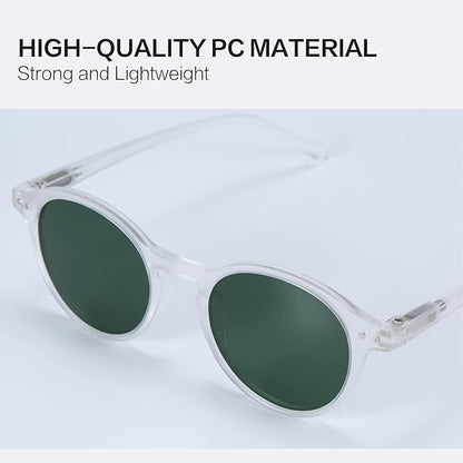 ZENOTTIC Polarized Round Sunglasses, Stylish Sunglasses for Men and Women Retro Classic, Multi-Style Selection