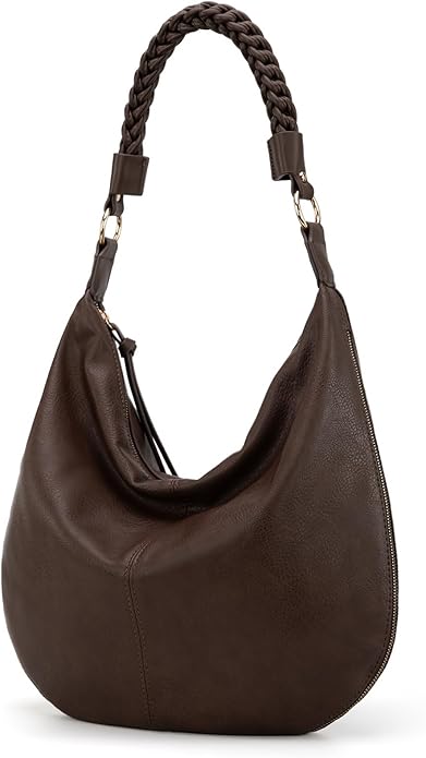 Montana West Large Hobo Bags for Women Slouchy Shoulder Purse Handbag with Zipper and Woven Handle