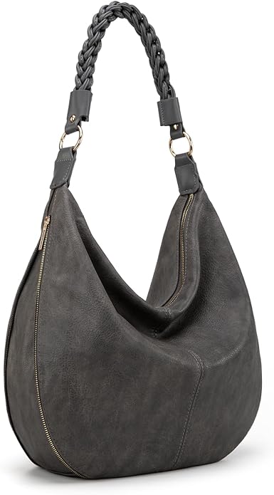 Montana West Large Hobo Bags for Women Slouchy Shoulder Purse Handbag with Zipper and Woven Handle