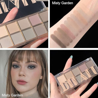 AMY'S DIARY 10 Colors Eyeshadow Eye Shadow Palette Makeup,Matte Naked Eye Shadow, Ultra-Blendable, Naturing-Looking, Long Lasting, Neutral Nudes Eye Shadow Palette for Women