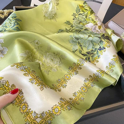 100% Pure Mulberry Silk Scarfs 26"x26" Square Scarf Women Neckerchief Headscarf hair scarf bandana Gift Packed