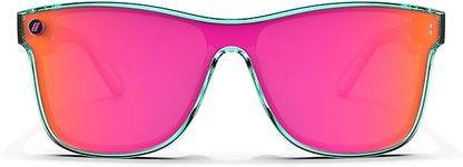 Blenders Eyewear Millenia X2 – Polarized Sunglasses – Flat, Mirrored Lens – 100% UV Protection – For Men & Women