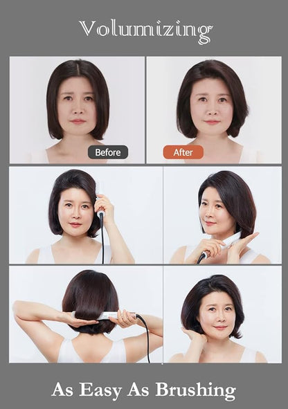 MyOnlyStyler Root Booster Hair Volumizer: One-Step Root Lifting Hot Air Heated Brush All-in-One Hair Styler - Dryer, Curler, Straightner, Volumizer in One
