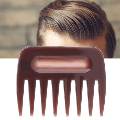 1Pc Portable Hair Pick for Men, Detangling Comb for Wet and Dry, Styling Comb with Short Broad Teeth for Everyday Use, Ideal for Salon and Home Hair Care