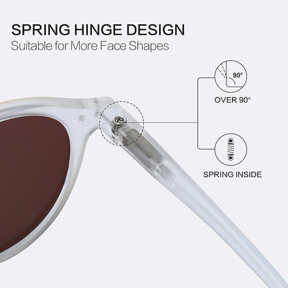 ZENOTTIC Polarized Round Sunglasses, Stylish Sunglasses for Men and Women Retro Classic, Multi-Style Selection
