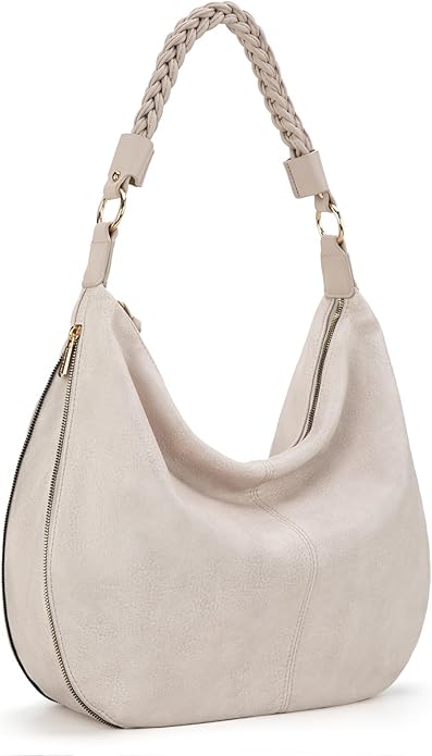 Montana West Large Hobo Bags for Women Slouchy Shoulder Purse Handbag with Zipper and Woven Handle