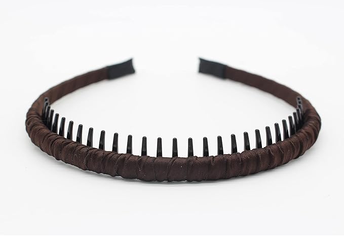 4pcs Hairbands for Women, Non-Slip Zig Zag Headbands, Adjustable Teeth Comb Hair Hoop, Daily Use, Yoga, Spa, Parties, Resin Cotton Blend