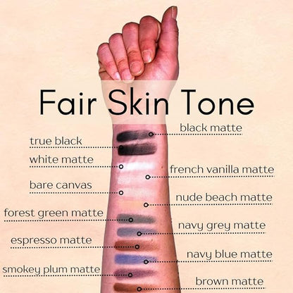 Naked French Vanilla Off White Nude Neutral Matte Pressed Powder Single Vegan Eyeshadow; Talc, Paraben & Cruelty Free