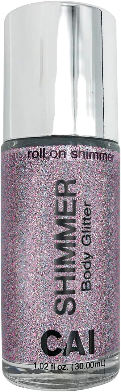 Hair Glitter Gel; Body Glitter & Face Glitter for Women/Kids (1 Pk Stardust Platinum) Iridescent Holograph Roll-on Cosmetic-Grade Makeup, Apply Without Glue, Easy to Take Off & Keep Skin Clean