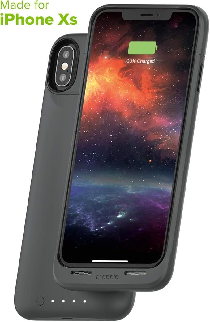 Mophie Juice Pack Air -Wireless Charging - Protective Battery Pack Case for Apple iPhone Xs/X - Graphite
