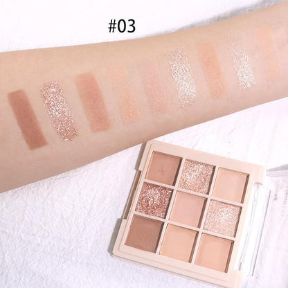 Nude Pink Beige Eyeshadow Palette,Natural Neutral Soft Small Cream Light Colors Eyeshadow Palette,Highly Pigmented Eye Shadow palette Long Lasting Naturing-Looking Make Up Pallets for Women,Vegan