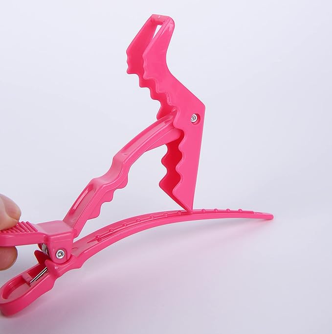 HH&LL Hair Clips for Women – Wide Teeth & Double-Hinged Design – Alligator Styling Sectioning Clips of Professional Hair Salon Quality - 10Pack (Mixed Candy)