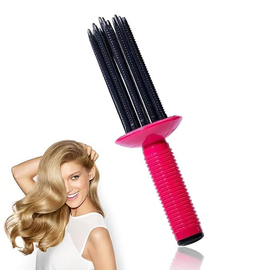 2024 New Curly Hair Styler Tool - Curling Roll Comb with Fluffy Curl Effect, Professional Hair Salon Quality