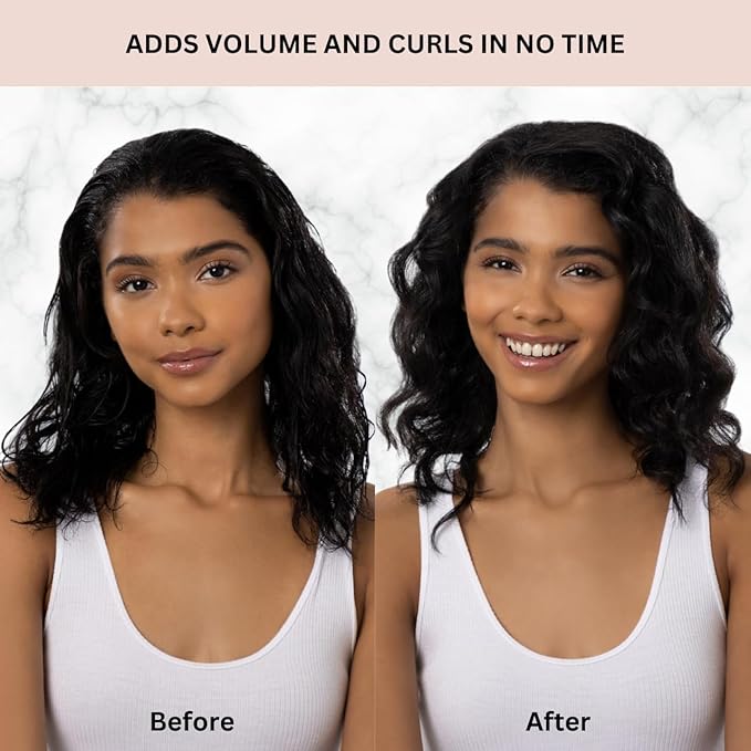 Kitsch Satin Pillow Rollers -Heatless Hair Curler, Hair Rollers, Heatless Curls Overnight, Flexible Curling Rods for Long &Short Hairs, Flexi Rod Curlers to Sleep in, Overnight Blowout Rods-6pc Marble