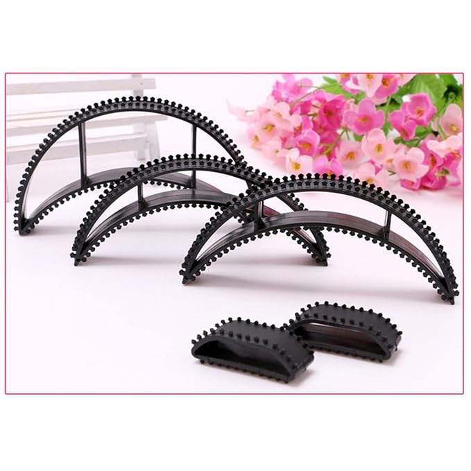 5Pcs Bump It Black Styling Coiler Set, Volume Hair Hair Accessory for Fluffy Hairstyling Tools for Women and Girls