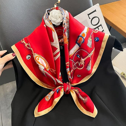 100% Pure Mulberry Silk Scarfs 26"x26" Square Scarf Women Neckerchief Headscarf hair scarf bandana Gift Packed