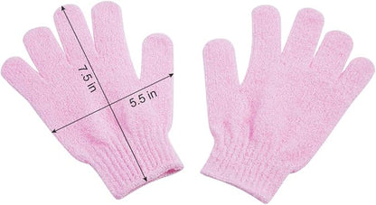 10 Pairs Exfoliating Gloves,Made of 100% Nylon,10 Colors Double Sided Exfoliating Gloves for Beauty Spa Massage Skin Shower Body Scrubber Bathing Accessories.