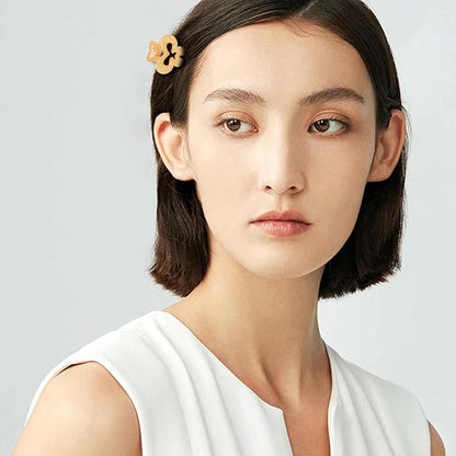 24Pcs Metal Mini Hair Clips Cute Claw Clips Square Bow Bangs Pins Small Rectangle Strong Hold Clips Non-Slip Fashion Claw Crab Hairpins Hair Styling Accessories for Women and Girls