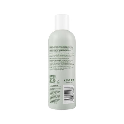 EcoTools Makeup Brush + Sponge Shampoo, Remove Makeup & Impurities From Tools, Sponges, & Puffs, Fragrance-Free Brush Cleanser, No Harsh Chemicals, Vegan, & Cruelty-Free, 8 fl. oz./236 ml. Bottle