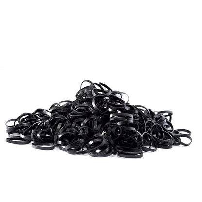 1000-Pack Elastic Hair Ties Non-slip Rubber Hair Bands for Girls, Black