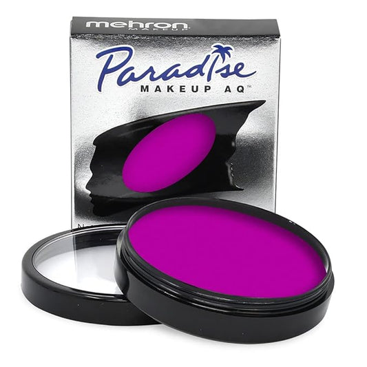 Mehron Makeup Paradise Makeup FX Face & Body Paint (1.4 oz) (Nebula – Neon Purple/Purple UV)