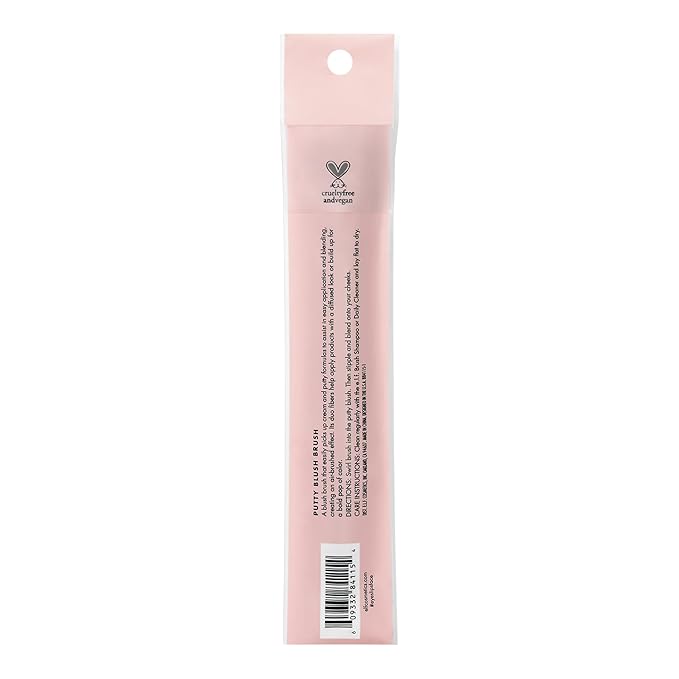 e.l.f. Putty Blush Brush, Vegan Makeup Tool, Flawlessly Applies Putty & Cream Formulas, Creates Airbrushed Effect 1 Count (Pack of 1)