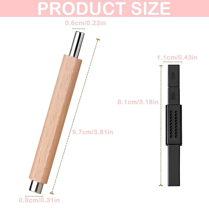 2Pcs Wood Color & Black Cat Eye Nail Art Magnets Cateye Magnet, Gel Nail Polish Magnet Tools Cat Eye Gel Nail Polish Nail Products, Gel Polish Nail Tools, Cat Eye Nail Polish Nail Accessories