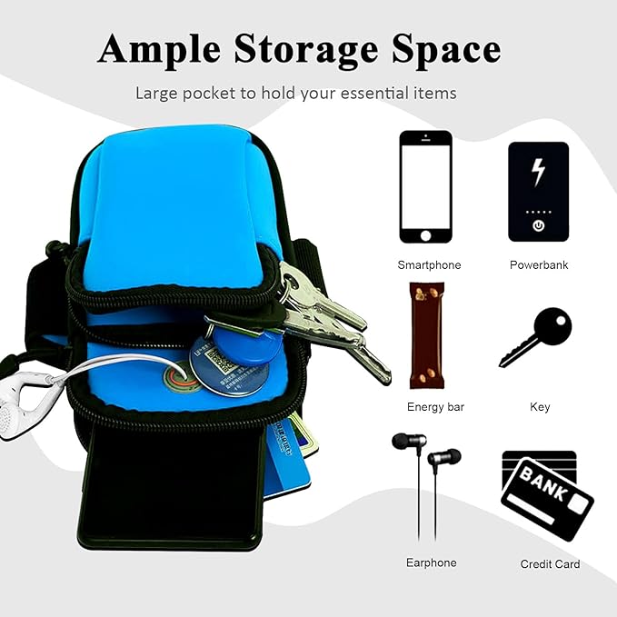 Phone Holder for Running Armband,Cell Phone Purse Crossbody for Women Men Kids,iPhone 16 16e 15 14 13 12 11 Pro Max Xs Xr X Plus SE Mini Galaxy Ultra S24 S25 Note Pouch Exercise Arm Bands Bag