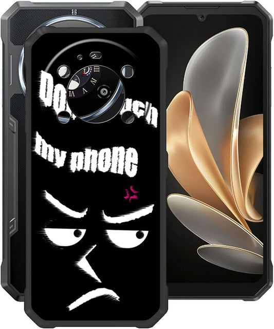 Case for Fossibot F109 5G (6.74"), Black Soft TPU Bumper Phone Case, Slim Shockproof Silicone Military Grade Drop Protective Shell for Fossibot F109 5G - Don’t Touch