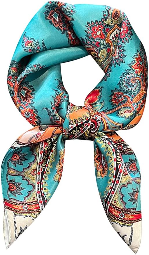 100% Pure Mulberry Silk Scarfs 26"x26" Square Scarf Women Neckerchief Headscarf hair scarf bandana Gift Packed