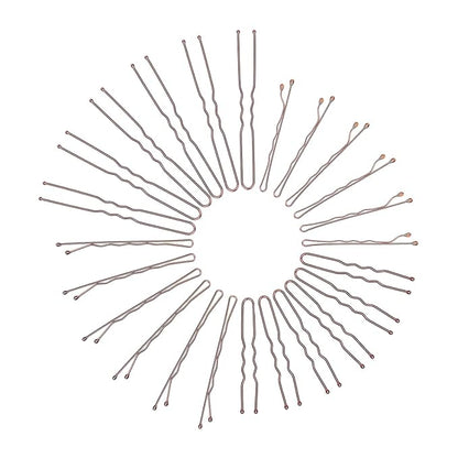 250 Pcs Hair Pins Bobby Pins Brown Hair with Storage Box, Wavy Bobby Pins 2inch 2.4inch, U Shaped Hair Pins 2inch 2.8inch, Suitable for All Hair Types, Hair Clips Hair Pin for Women and Girls