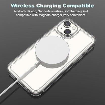 for iPhone 14/13 Clear Frame No-Back Case, Thin Ultra-Light Anti-Yellowing Transparent Protection Heat Dissipation Phone Cover Case 6.1"