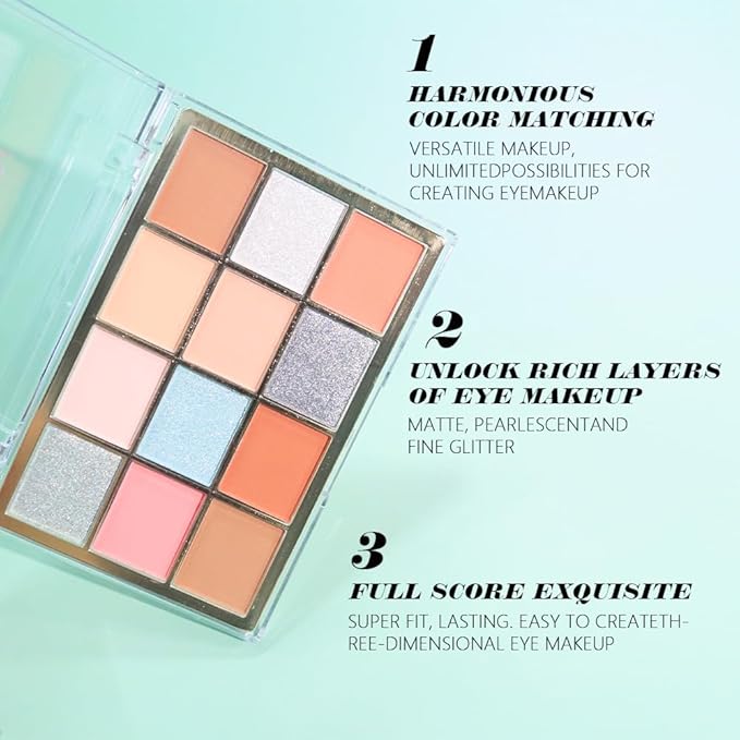 Nude Silver Brown Eyeshadow Palette,Natural Neutral Soft Small Cream Light Colors Eyeshadow Palette,Highly Pigmented Eye Shadow Palette Long Lasting Naturing-Looking Make Up Pallets for Women,Vegan