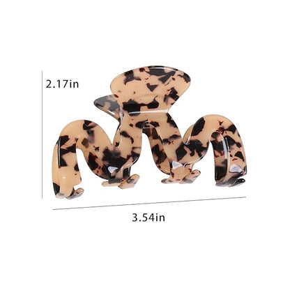 Jayongnee Multicolored Women's Hair Claw Clips - 5Pcs Large Claws for Thick and Thin Hair