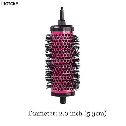 LIGICKY Blowout Brush Set with 2.0’’ Detachable Barrels Round Brushes Hair Styling Tool, 1 Handle 5 Barrels, Medium