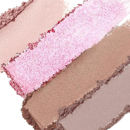 16Colors Light Purple Pink Brown Basics Matte Eyeshadow Palette,Eye Shadow Travel Makeup Palette all in one Long Lasting Waterproof Ultra-Blendable,Great for Travel Gift Kit
