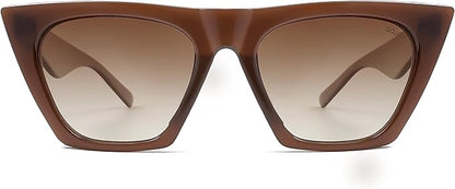 SOJOS Trendy Oversized Square Cateye Polarized Sunglasses Womens Big Frame Shades SJ2115