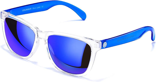 COLOSSEIN Sunglasses Womens,Classic Square Frame UV400 Mirrored Lens,Sunglasses Fit For Beach,Vacation,Driving