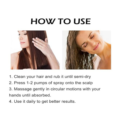 2PCS Rice Nutrient Oil-Free Scalp Care Spray, Rice & Ginger Root Treatment for All Hair Types, Hygienic 1.69 Fl Oz x 2