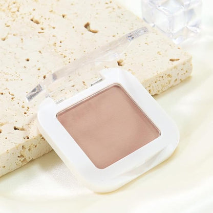 evpct Matte Nude Pink Single Eye Shadow Palette Makeup for Older Women, Dusty Pink Cream Eye shadow Palette Single for Older Women Matte, High Pigment Waterproof Monochrome Eyeshadow, sombra de ojos